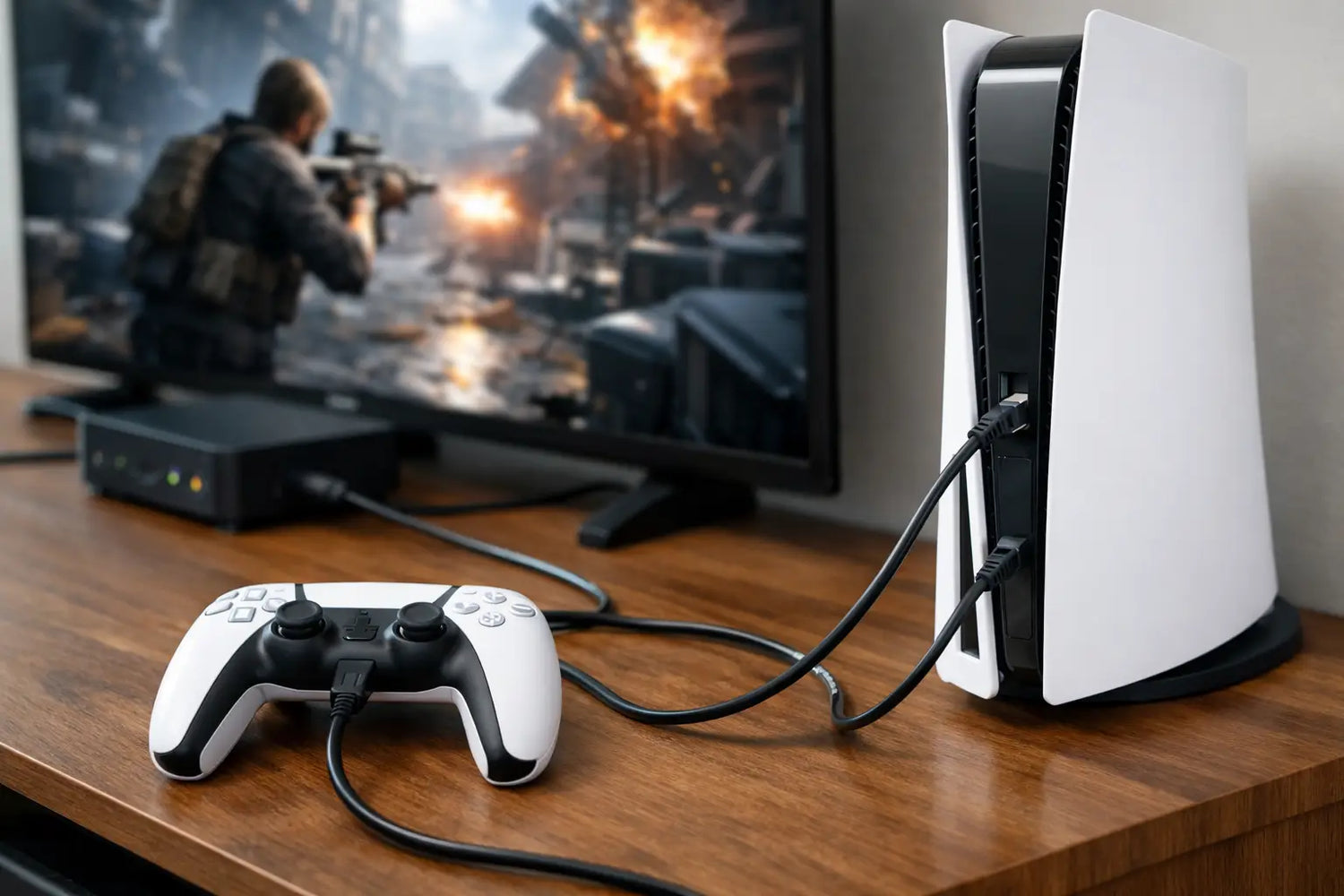 PS5 kabelgebonden spelen instellen