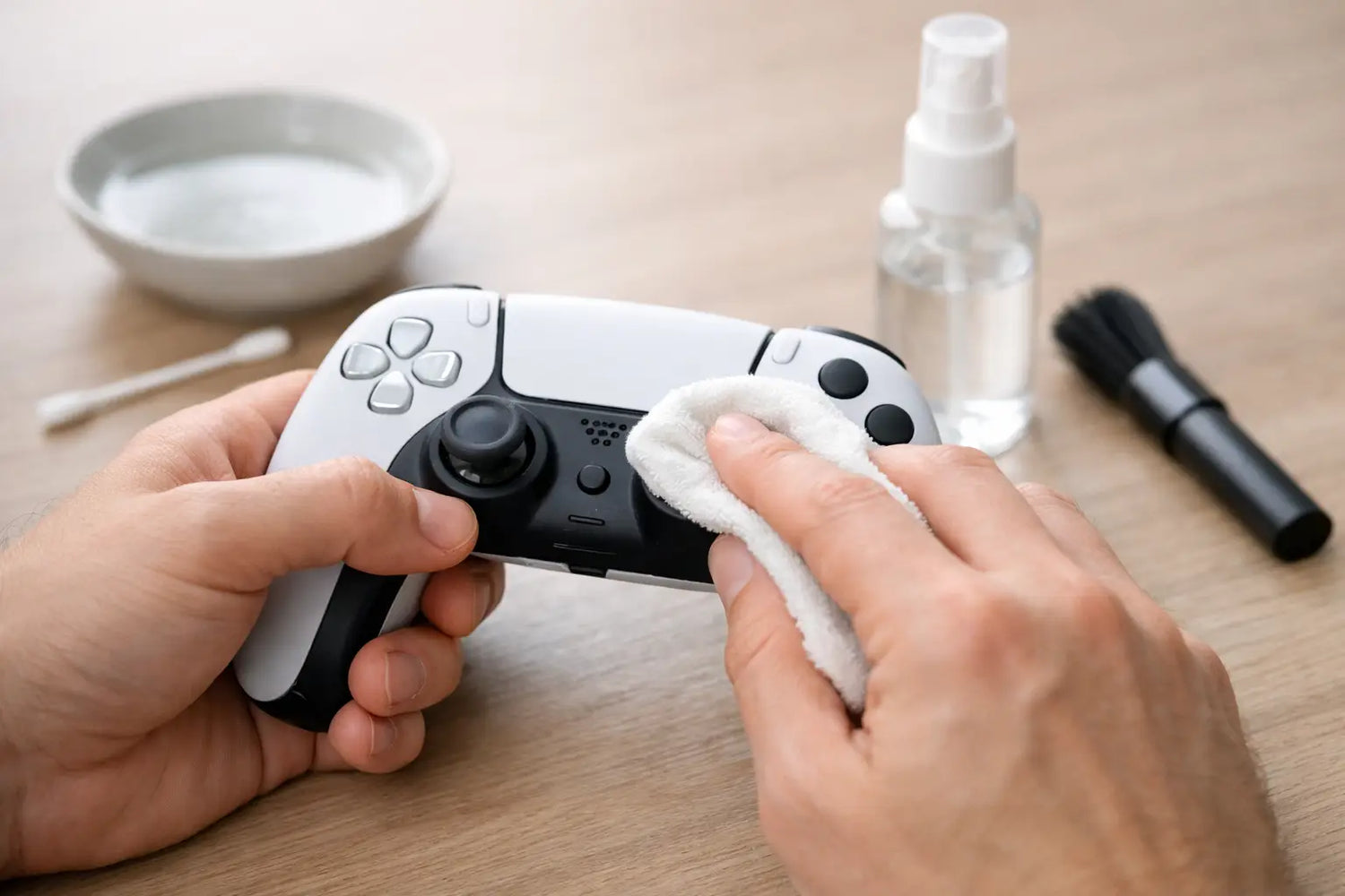 Controller schoonmaken zonder schade
