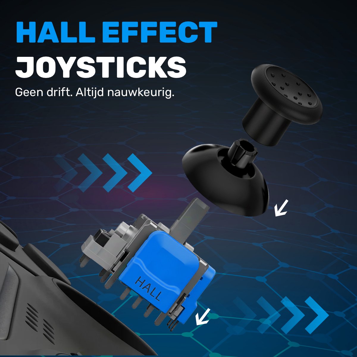 CS eSports Controller PS5 - Hall effect TMR Ginfull 120 - Zwart