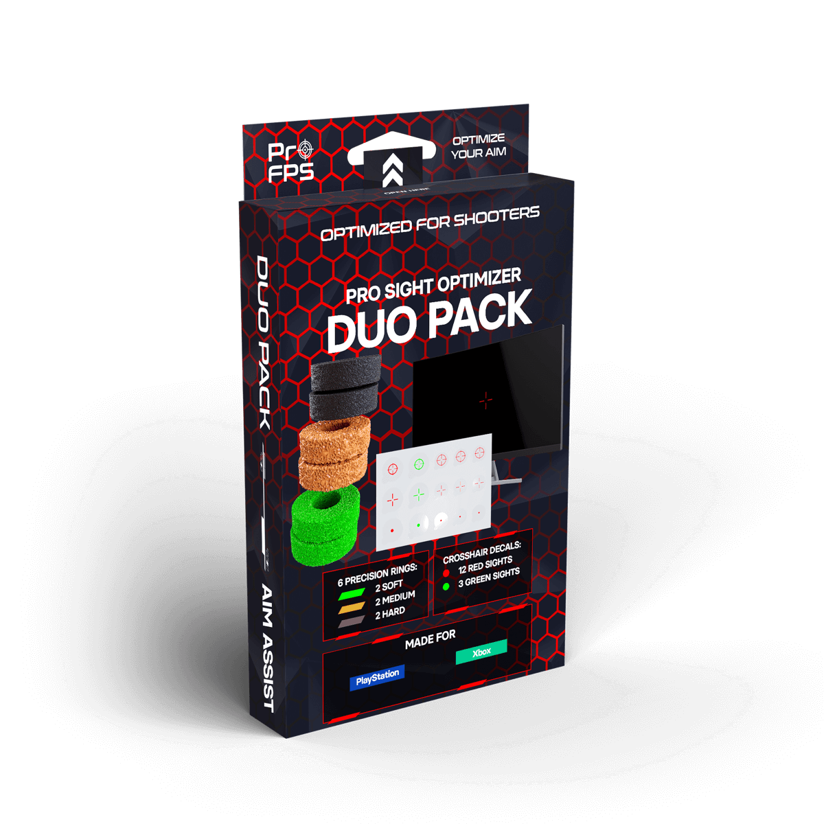 ProFPS Duo Pack Precision Rings + Crosshair Decals