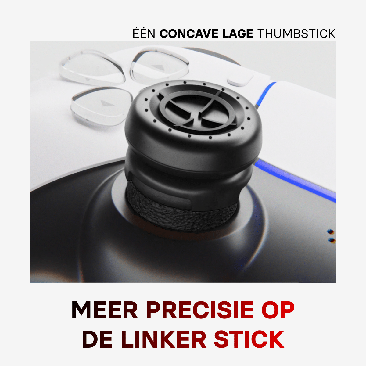 ProFPS Duo Pack Precision Rings + Thumbsticks Mixed (Black edition)