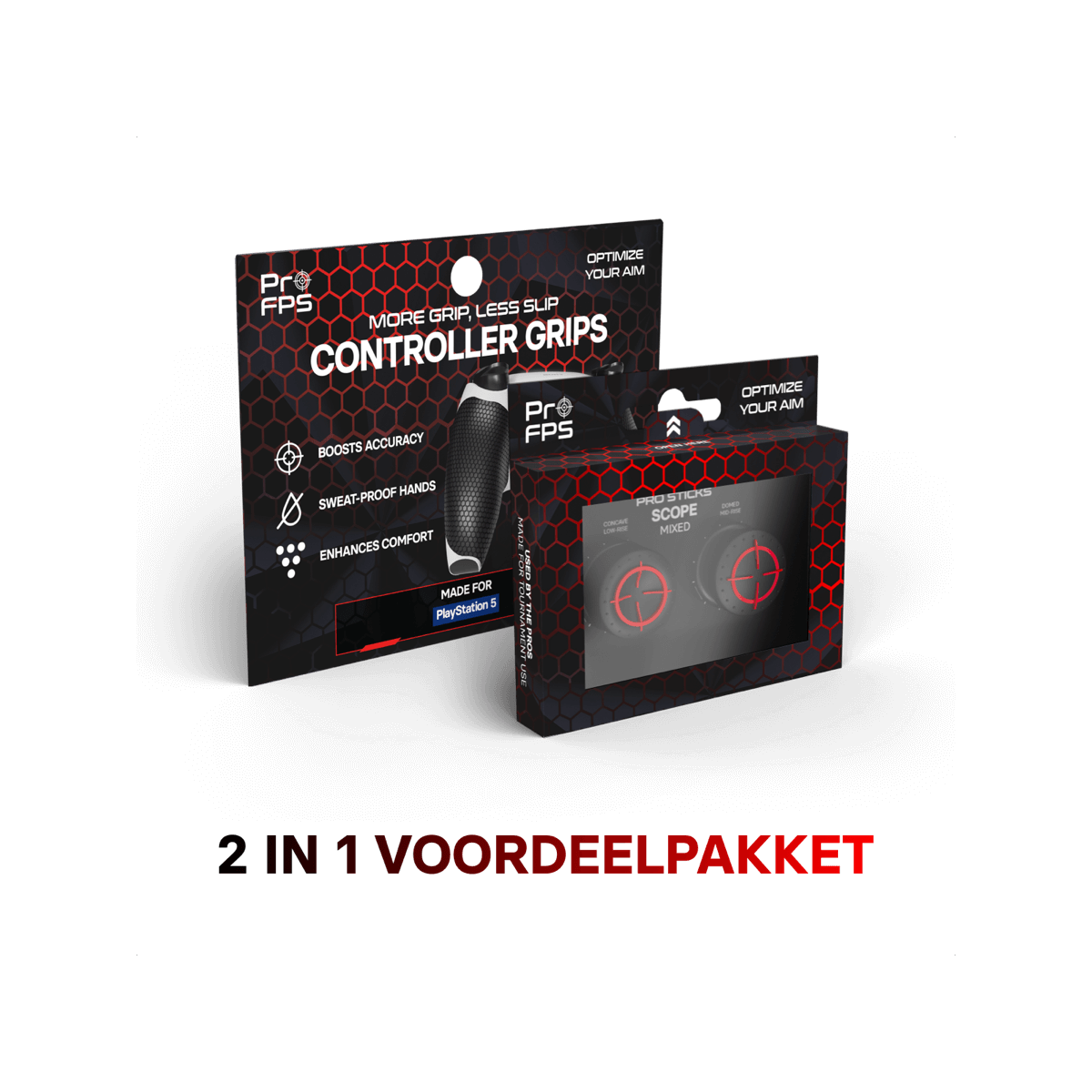 ProFPS Duo Pack Controller Grips + Thumbsticks Mix