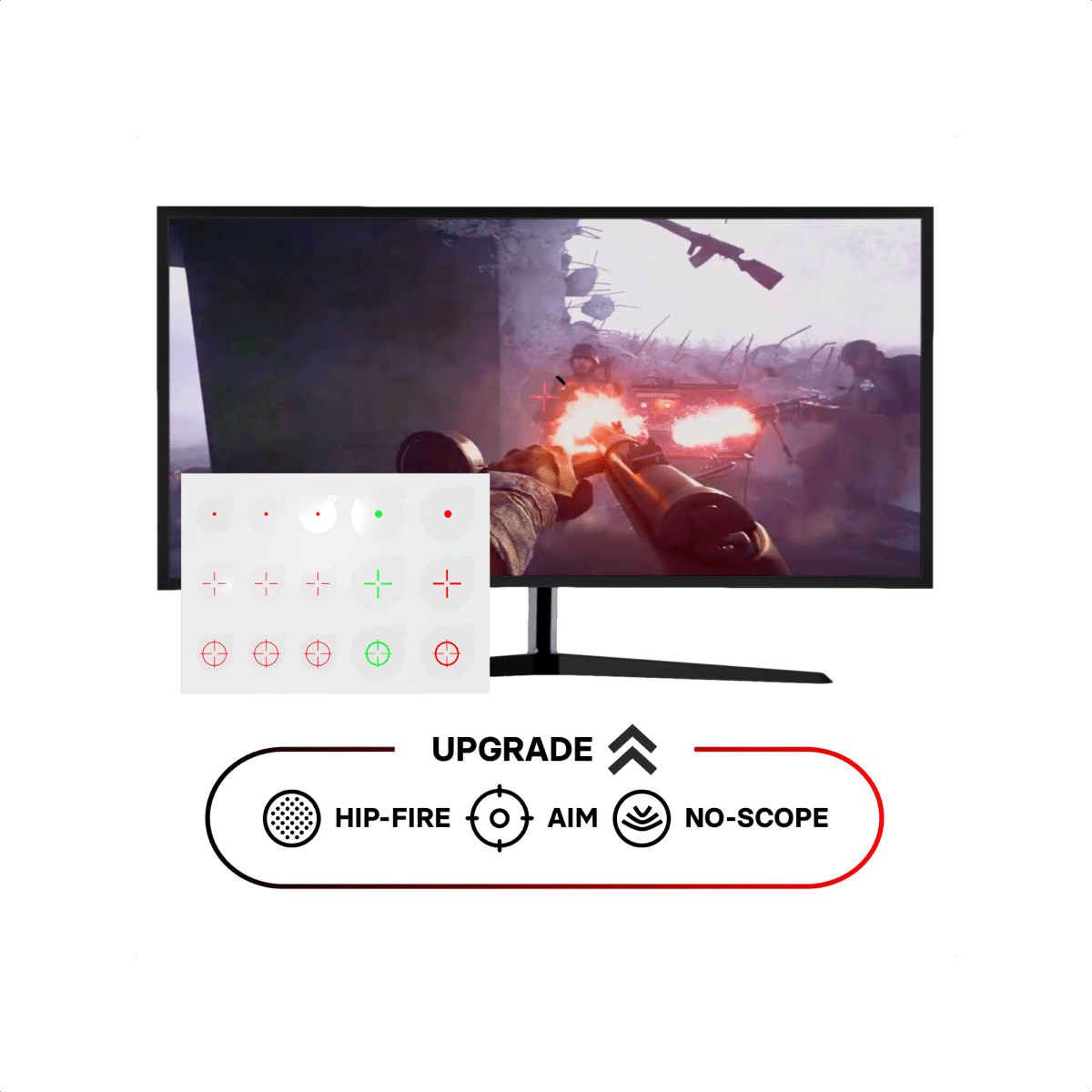 ProFPS Duo Pack Precision Rings + Crosshair Decals