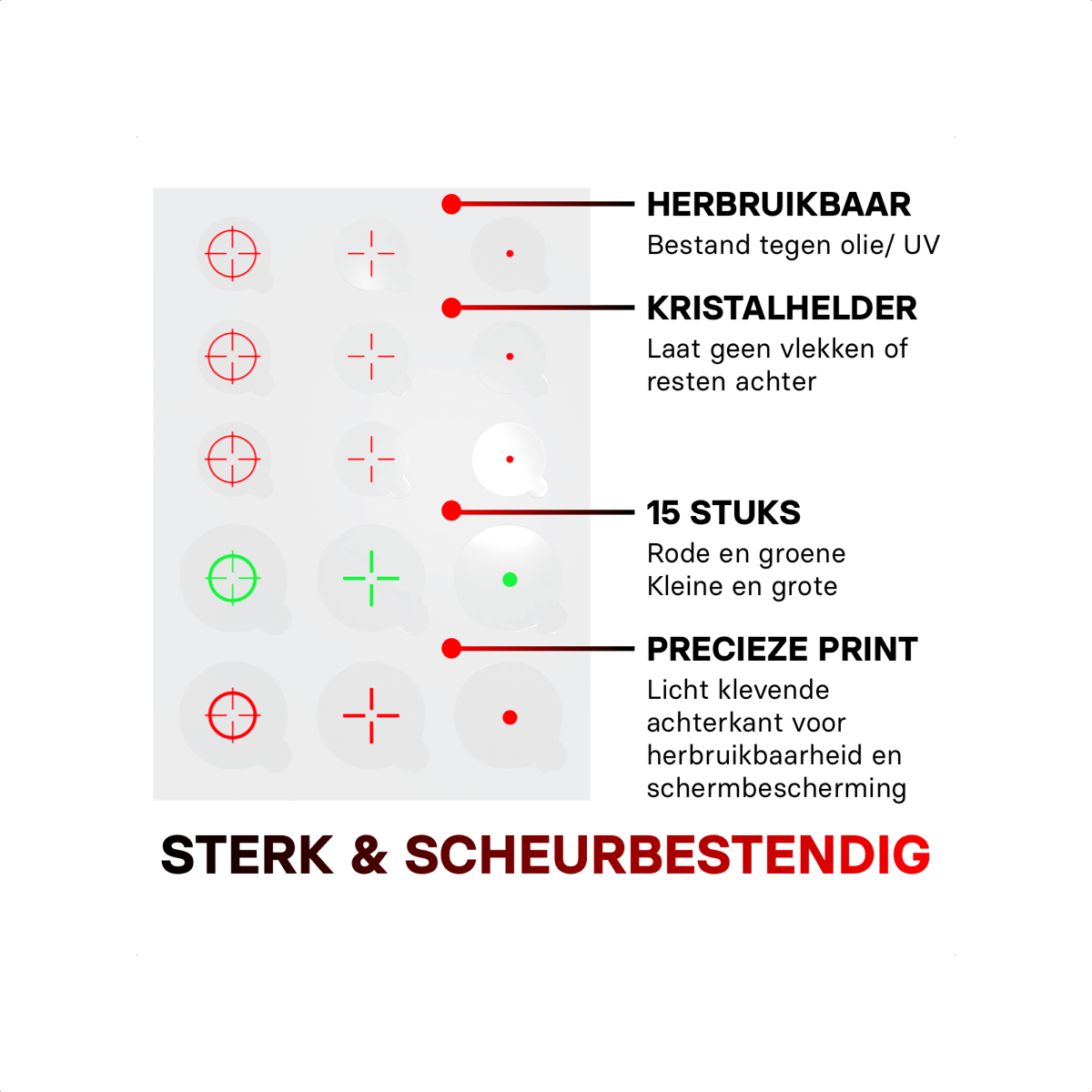 ProFPS Duo Pack Precision Rings + Crosshair Decals
