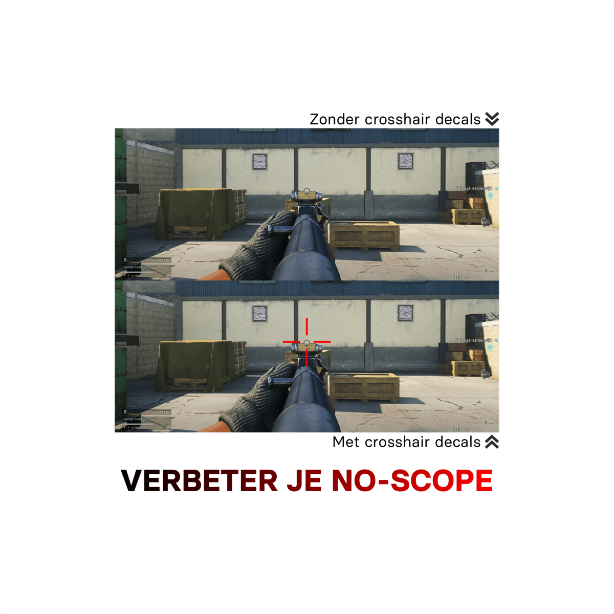 ProFPS Duo Pack Precision Rings + Crosshair Decals