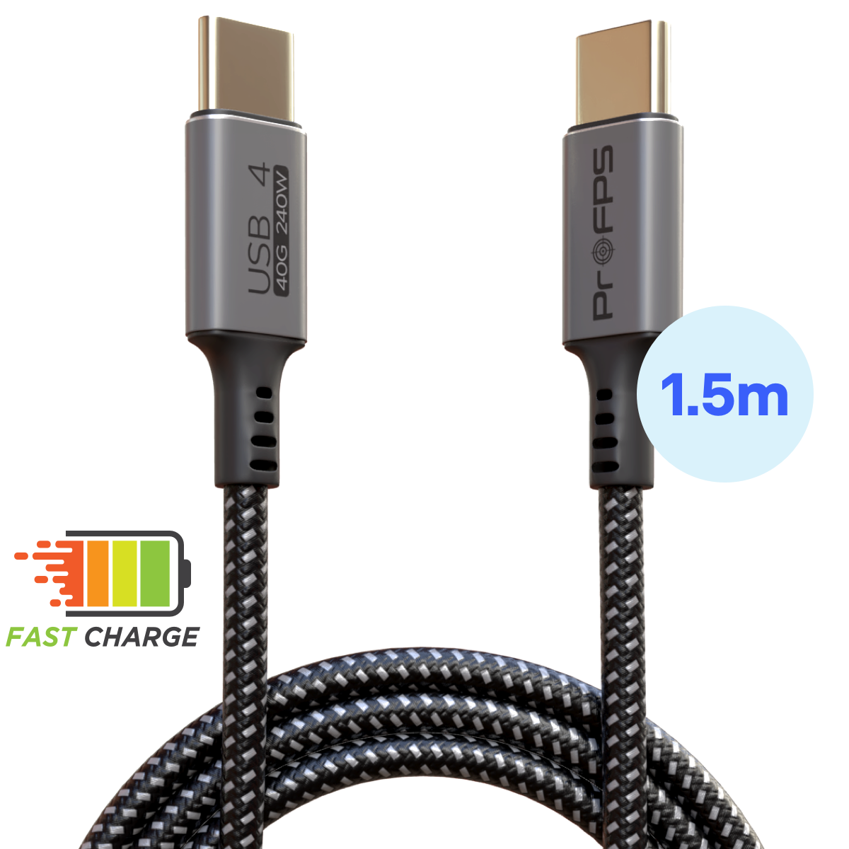 Gaming Snellader USB-C naar USB-C