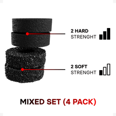 ProFPS Duo Pack Precision Rings + Thumbsticks Mixed (Black edition)