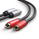 RCA Kabel Stereo Verguld
